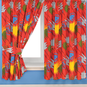 Power Rangers Curtains (72inch drop)