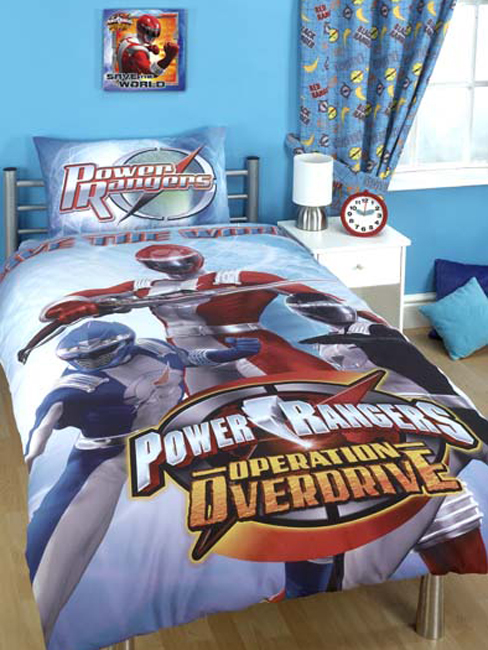 Power Rangers Duvet Cover and Pillowcase Operation Overdrive Design Bedding