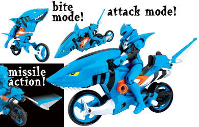 power rangers Jungle Fury - Strike Rider Animal Cycle Shark