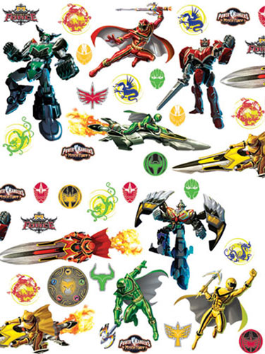 Power Rangers `ystic Force`Wall Stickers Stikarounds 34 pieces stickers