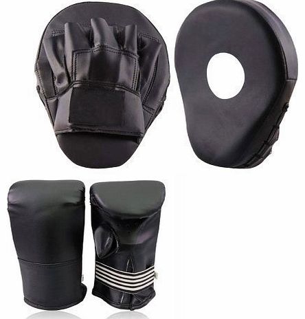 POWERSTAR Focus Pads Boxing Gloves Set Hook and Jab Boxing Sparring MMA Gym Training Kit Boxercis.