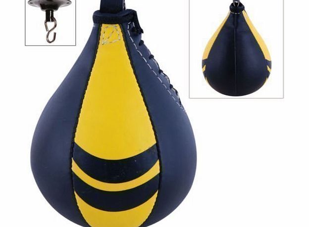 Power Star POWERSTAR Speed Ball Boxing MMA Punch Bag Training with Free Swivel Rex Leather Pear Shape