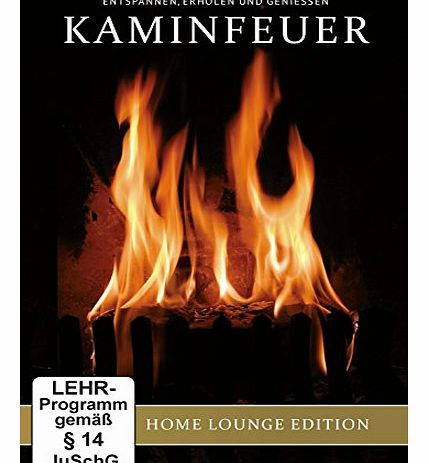 Power Station GmbH Fire DVD - Fireplace XL - Extra Long Open Hearth Fires with Burning Wood Sounds