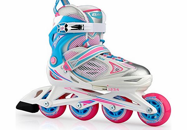 Girls Pink Rollerblade rollerskating inline Skates UK Size 3-6, shoes length 22.5-25cm