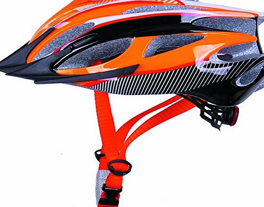 Powerbank2013 Kids Mountain Bike Road Bicycle Crash Cycle Helmet Adjustable in orange size 52-56cm