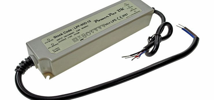 PowerPax UK PowerPax LPF-60D-12 60W 12V 5A Single Output