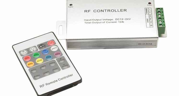 PowerPax UK RF RGB Controller 12/24VDC 4A per Channel with