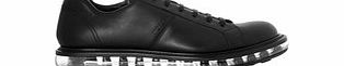 Prada Black leather bubble sole trainers
