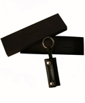 Prada Black Leather Key Ring