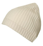 Cream Ribbed Hat