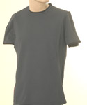 Prada Mens Prada Navy Blue Short Sleeve T-Shirt With Darker Blue Trim