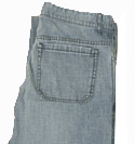 Prada Mens Prada Old Blue Washed Button Fly Jeans - 34 Leg