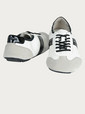 prada shoes black white