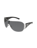 Triangle-Crest Shield Sunglasses