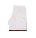 White Nylon & Polyester Swimming Shorts With Red Trim