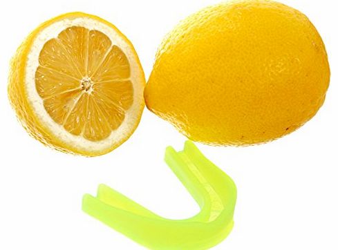 Precision Flavoured Gum Shield Mouth Guard For Rugby Hockey Martial Art Boxing (Yellow - Lemon Flavour, Junior)