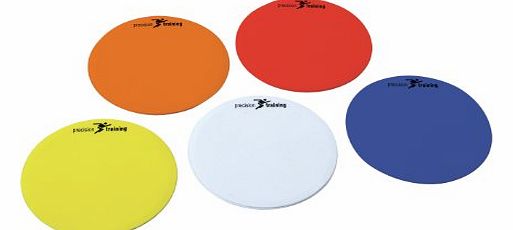 Round Flat Marke Discs - Yellow/Orange/White/Red/Blue, 21 cm