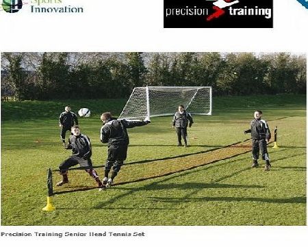 Precision Training Senior Head Tennis Set - 30ft Net with adjustable poles