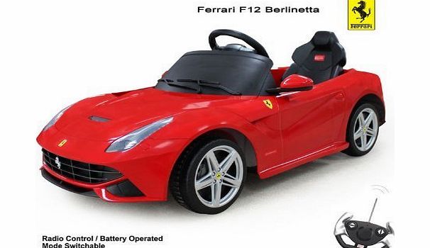 Predatour Licensed Ferrari F12 6V Electric Battery Powered Ride on Car with Remote - New