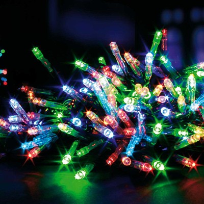 Premier Christmas Lights Supabrights Multi-Action 200 LED Multi Coloured