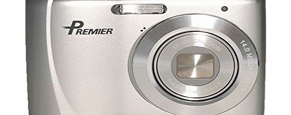Premier DC-E570 S Compact HD Digital Camera (14.0MP, 5x Optical Zoom, 2.7`` TFT LCD) - Silver