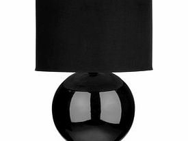 Premier Housewares Black ceramic table lamp