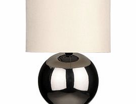 Premier Housewares Chrome and ceramic table lamp