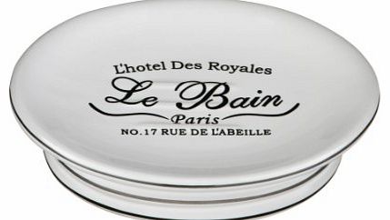 Premier Housewares Le Bain Soap Dish, White Ceramic