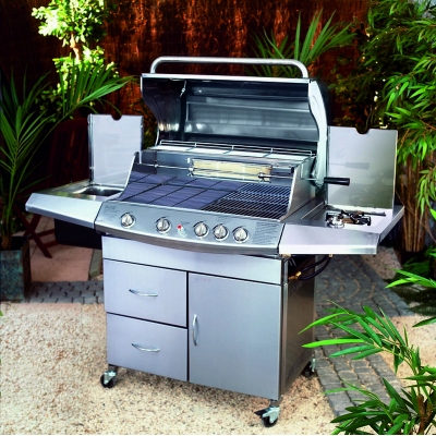 Perth Stainless Steel Deluxe Barbecue