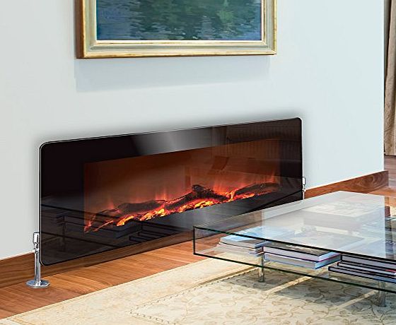 Premier Range Real Wood Fire - Printed Glass Radiator Cover - Large