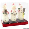 Snowman Christmas Candles Set of 3