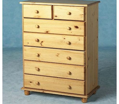 Sol 7 Drawer Chest of Drawers - Antique Pine - Large Chest - Classic Furniture