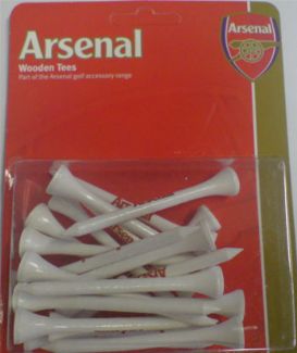 ARSENAL FC WOODEN TEES 70MM