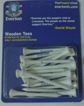 Premiership Football Everton FC Wooden Tees 70mm PLEPCWT