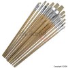 Artist Paint Brushes With Wooden Handles