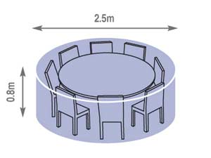Premium Large Round Table Set Cover