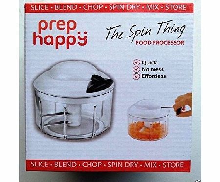 Prep Happy Food Processor the Spin Thing Chopper Slicer Blender Mixer Spin Dry Reheat