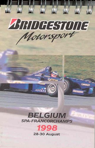 Press Packs Bridgestone 1998 Belgium Grand Prix Fact Book
