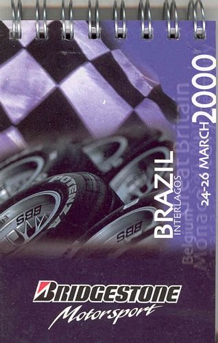 Bridgestone Motorsport Facts Notebook Brazil 2000