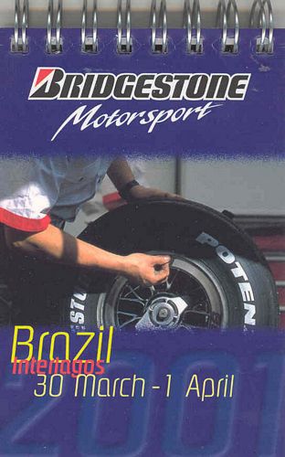 Bridgestone Motorsport Facts Notebook Brazil 2001