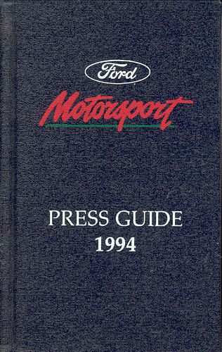 Press Packs Ford Motorsport Event Guide 1994