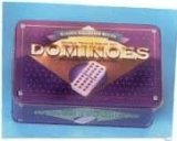 Double 12 Colour Dot Dominoes in Tin