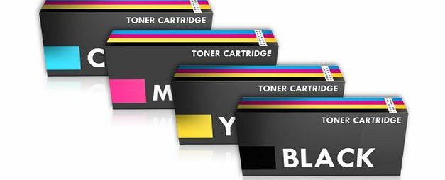 Prestige Cartridge Compatible C1100 Toner Cartridges for Epson Aculaser C1100D/C1100DN/C1100N Series - Set of 4