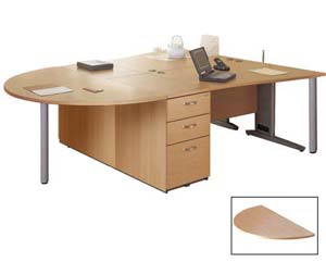 Prestige radial desk extension