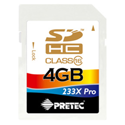 Pretec 233x PRO Secure Digital Card (SDHC) CLASS