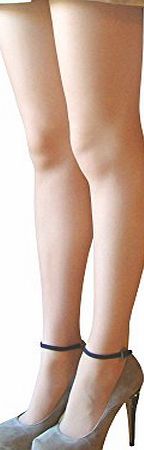 Pretty Polly Ladies Pretty Polly 15 Denier Sheer Everyday Tights with Comfort Stretch (S/M (34``-40`` Hip), Natural)