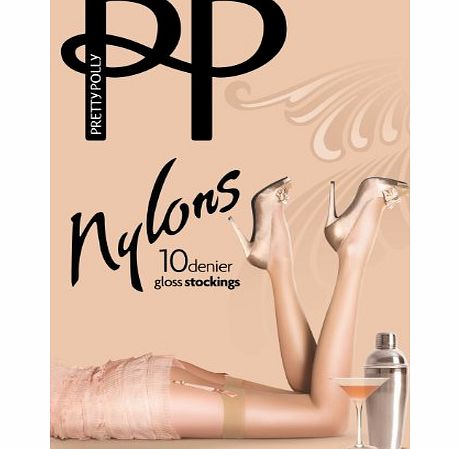 Pretty Polly Nylons Gloss Stockings Sherry Medium/Large