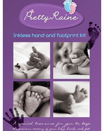 Inkless baby hand and foot print keepsake kit