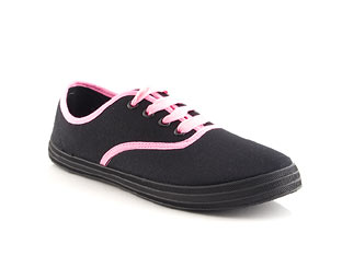 Canvas Shoe With Neon Trim