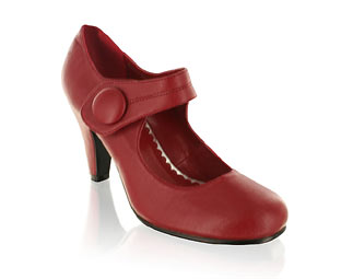 Essential Round Toe Mary Jane with Big Button Detail